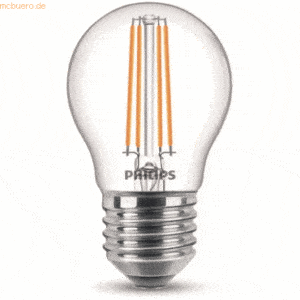 Signify Philips LED classic Lampe 40W E27 Tropf Warmw 470lm klar 2erP