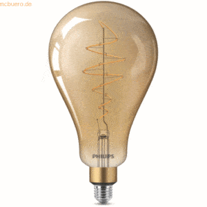 Signify Philips LED Lampe Vintage XL-Standard 40W E27 dimmbar gold 1er
