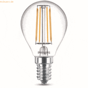 Signify Philips LED classic Lampe 40W E14 Tropf Warmw 470lm klar 2erP