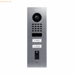 DoorBird DoorBird IP Video Türst. D1102FV Fingerpr. Edels. V4A