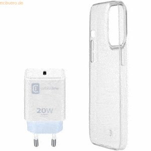 Cellularline Cellularline Starter Kit Charger+Case f. iPhone 14 Pro