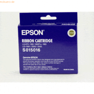 Epson Farbband Epson S015262 LQ-670/680/680Pro/860 Nylon schwarz