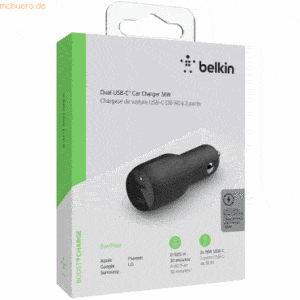 Belkin Belkin Dual USB-C Kfz-Ladegerät Power Delivery