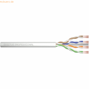 Assmann DIGITUS CAT 6 U-UTP Roh-Patchkabel Länge 100m Box Grau