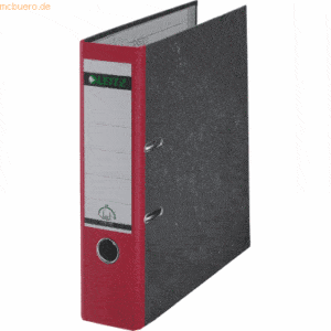 Leitz Ordner Wolkenmarmor A4 80mm 180Grad rot