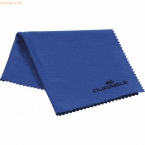 Durable Brillenputztuch Mikrofaser 20x20cm blau