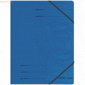 Herlitz Eckspanner A4 Karton blau