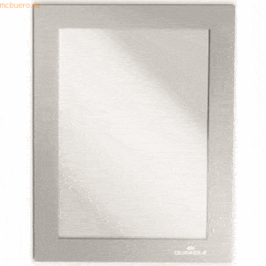 Durable Magnetrahmen Duraframe selbstklebend A6 metallic silber VE=2 S