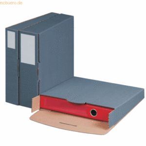 20 x smartboxpro Ordner-Versandbox 320x288x50-80mm anthrazit