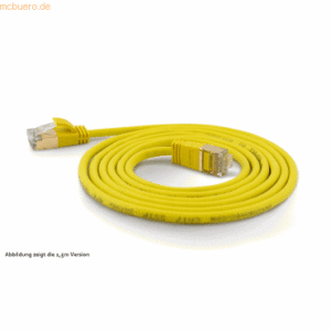 wantec wantecWire Patchkabel CAT7 extradünn SSTP gelb 1