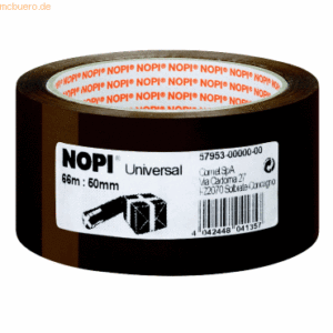 Nopi Packband 50mmx60m PP braun