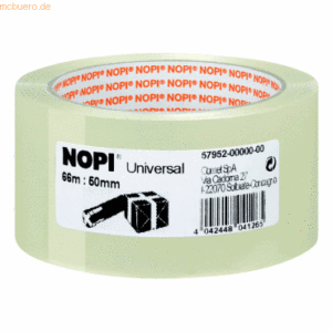 Nopi Packband 50mm x 66m PP transparent