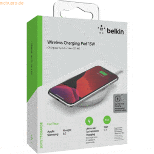 Belkin Belkin BOOST?CHARGE Wireless Charg. Pad 15W ohne Netzteil wht