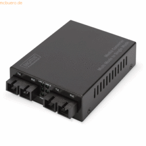 Assmann DIGITUS Gigabit Multimode/Singlemode Medienkonverter SC/SC