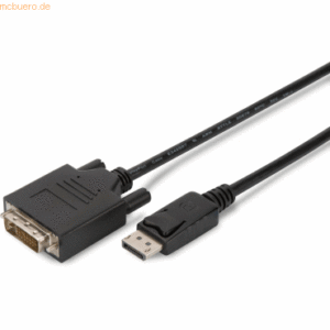 Assmann ASSMANN DisplayPort Adapterkabel DP-DVI 2.0m DP 1.1a sw.