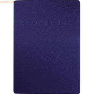 Pagna Bewerbungsmappe Shift 3-teilig Premium-Karton blau