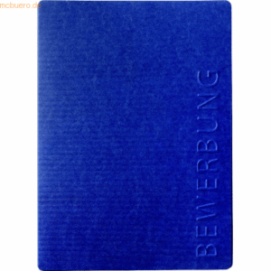 Pagna Bewerbungsmappe Stream 2-teilig Premium-Karton blau