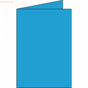 Clairefontaine Doppelkarte C6 210g/qm karibik VE=25 Stück