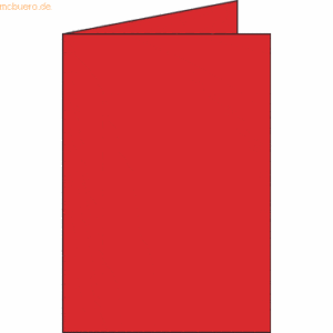 Clairefontaine Doppelkarte C6 210g/qm kirschrot VE=25 Stück