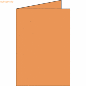 Clairefontaine Doppelkarte C6 210g/qm clementine VE=25 Stück