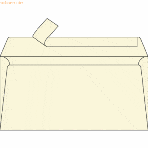 Clairefontaine Briefumschlag DINlang 120g/qm elfenbein VE=20 Stück