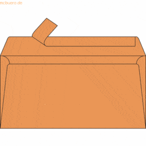 Clairefontaine Briefumschlag DINlang 120g/qm clementine VE=20 Stück