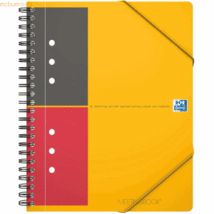 5 x Oxford Kollegblock Meetingbook International A5+ 80g/qm liniert 80