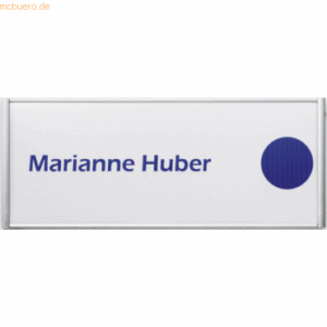 Ultradex Türschild Silver 180x72mm 1 Profil