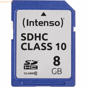Intenso International Intenso 8GB SDHC Class 10 Secure Digital Card