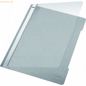 Leitz Sichthefter A4 PVC langes Beschriftungsfenster grau