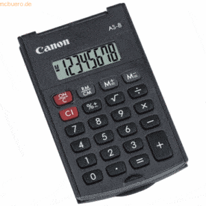 Canon Taschenrechner AS-8 dunkelgrau