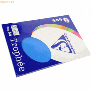 5 x Clairefontaine Kopierpapier Trophee A4 80g/qm VE=100 Blatt karibik