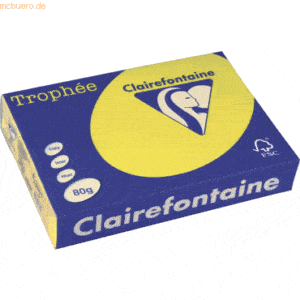 Rodeco Kopierpapier Trophee A4 80g/qm VE=500 Blatt kanariengelb