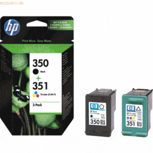 HP Tintenpatronen HP 350/351 SD412EE Multipack