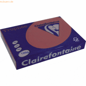 5 x Clairefontaine Kopierpapier Trophee A4 120g/qm VE=250 Blatt kirsch