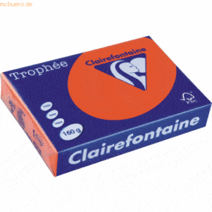 Clairefontaine Kopierpapier Trophee A4 160g/qm VE=250 Blatt orange