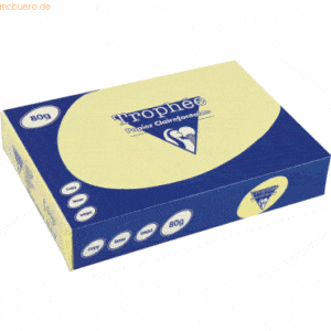 Clairefontaine Kopierpapier Trophee A3 80g/qm VE=500 Blatt kanariengel