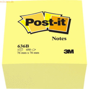 Post-it Notes Haftnotizen 76x76mm gelb VE=450 Blatt