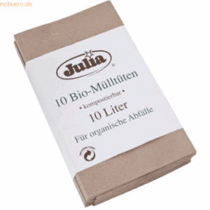 Julia Bio-Müllbeutel braun 10l VE=10 Stück