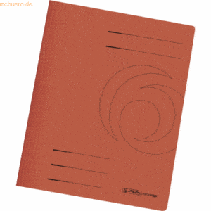 Herlitz Schnellhefter A4 Karton 240g/qm intensiv orange