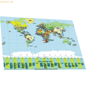 Läufer Schreibunterlage Weltkarte 40x53cm
