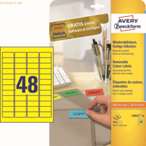 Avery Zweckform Etiketten Inkjet/Laser/Kopier 45