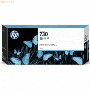 Hewlett Packard HP Tintenpatrone Nr. 730 Cyan 300ml