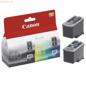 Canon Tintenpatrone Canon CL41+P40 schwarz+farbig Multipack