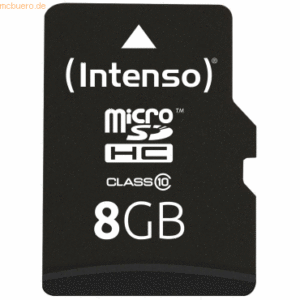Intenso International Intenso 8GB microSDHC Class 10 + SD-Adapter