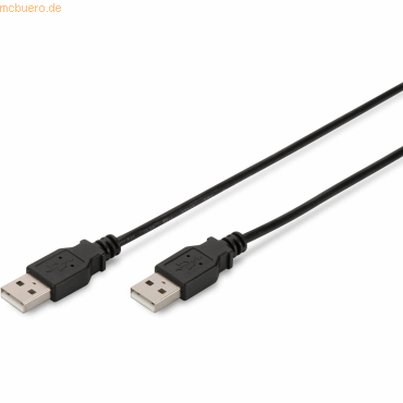 Assmann ASSMANN USB 2.0 Kabel Typ A 5.0m USB 2.0 konform sw.