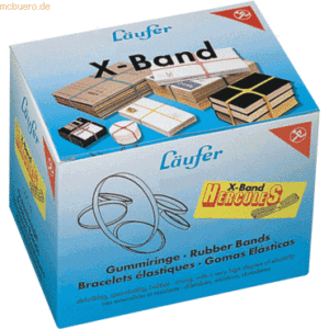 Läufer Gummis X-Band 250x25mm VE=500g bunt