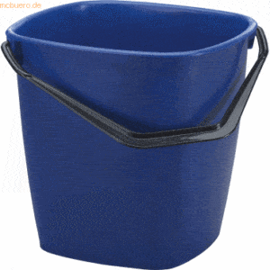 6 x Durable Eimer Bucket 14l blau