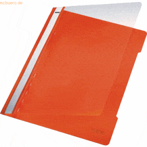 Leitz Sichthefter A4 PVC langes Beschriftungsfeld orange