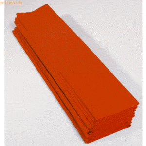 Clairefontaine Krepp-Papier 200x50cm 30g/qm VE=10 Bogen orange